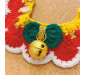 Handmade knitted Cat Dog Collar with Gold Bell