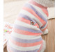 Pink Striped Warm Cat Sweater Two-legged Pet Clothing 