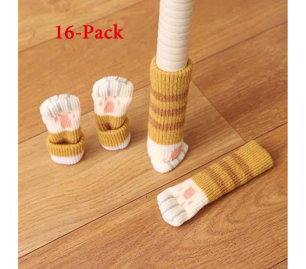 Cat Claw Pattern Double Knitted Furniture Feet Cover