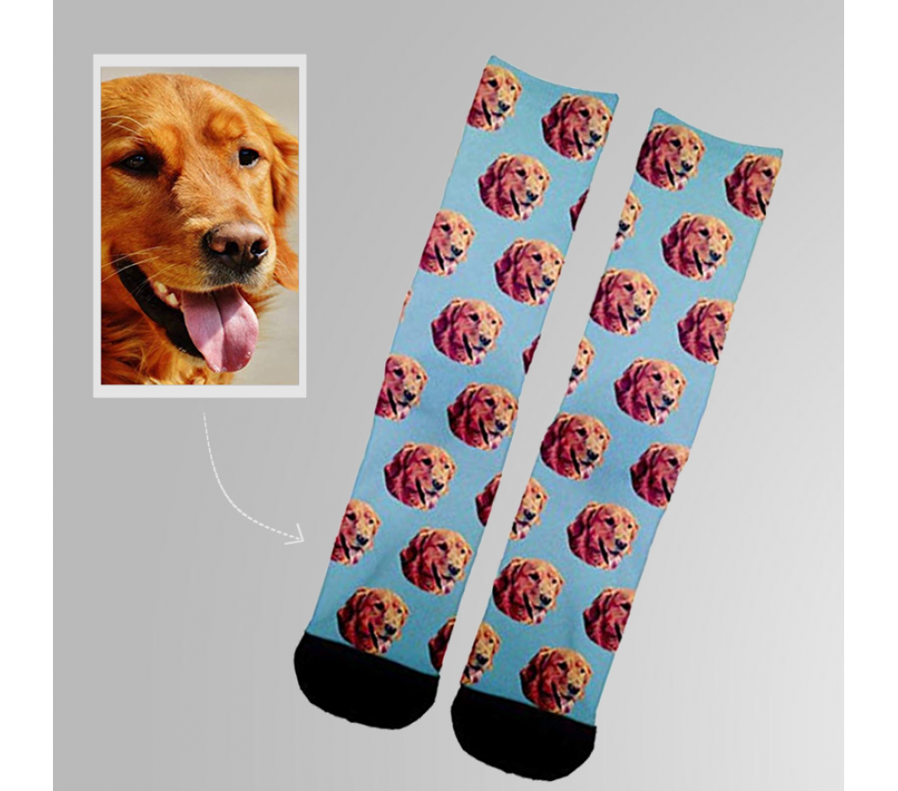 Custom Dog Socks Pet Face Printed Cotton Socks Special Sale