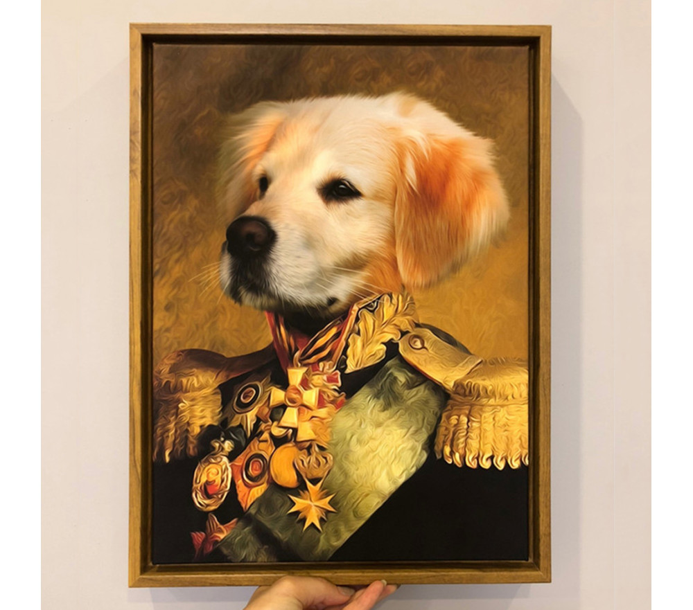 Custom Royal Pet Portraits Personalized Cat & Dog Portrait Painting Canvas