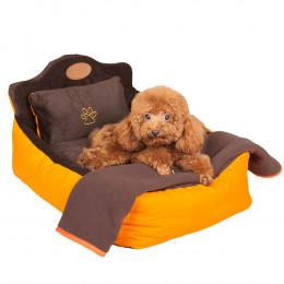 Cute Cuddler Dog Bed with Pillow & Blanket