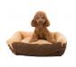 Fold-out Bolster Dog Bed Sofa-style Cuddler Dog Bed for Small Dogs