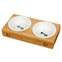 Ceramic Elevated Pet Food and Water Bowls