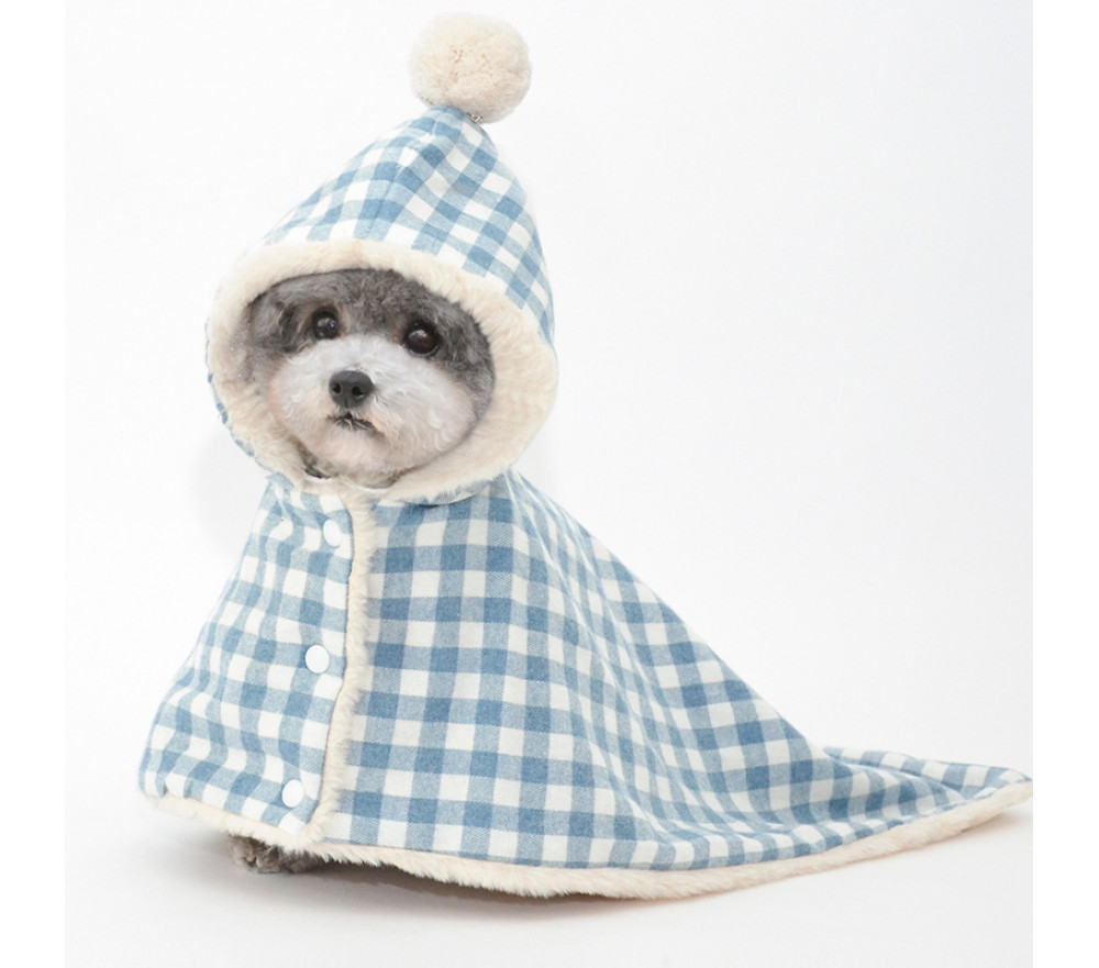 Autumn and Winter Thicken Dog Nightgown Warm Cloak