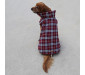 Classic Plaid Reversible Dog Jacket Harness Friendly