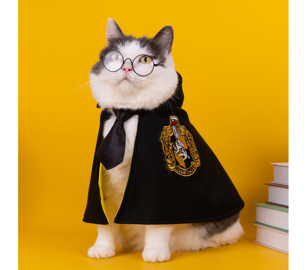 Harry Potter Hufflepuff Dog Costume Cat Wizard Robe