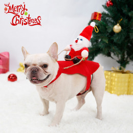Dog Christmas Outfit Cat Christmas Costume Santa Claus