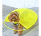 Yellow Dog Raincoat UFO Small Dog Rain Jacket With Hood