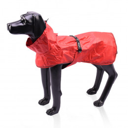 Large Dog Raincoat With Harness Opening Turtle Neck Dog Rain Jacket