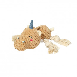 Unicorn Dog Squeaky Toy Plush Stuffed Chew Toy