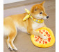 Bacon Cheese Pizza Squeaky Plush Dog Toy Pet Stuffed Toy