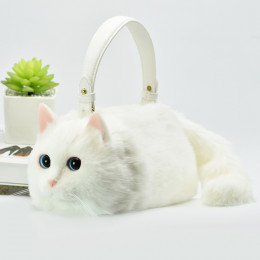 Realistic Cat Handbag Crossbody Purse