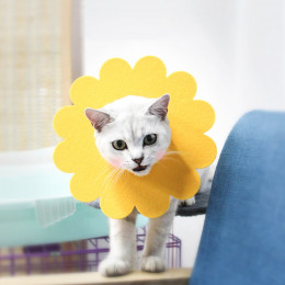 Soft Flower Cat Elizabethan Collar Comfy Pet Dog Head Cone Alternative