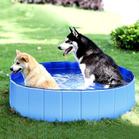 Summer Foldable Dog Swimming Pool Portable Dog Bath
