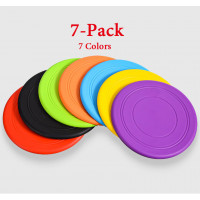 7 Pack Soft Lightweight Flying Disc Dog Frisbees