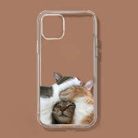 Transparent Cat Printed Phone Case Soft Silicone Phone Case