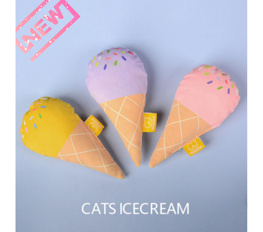Ice Cream Cone Catnip Cat Toy