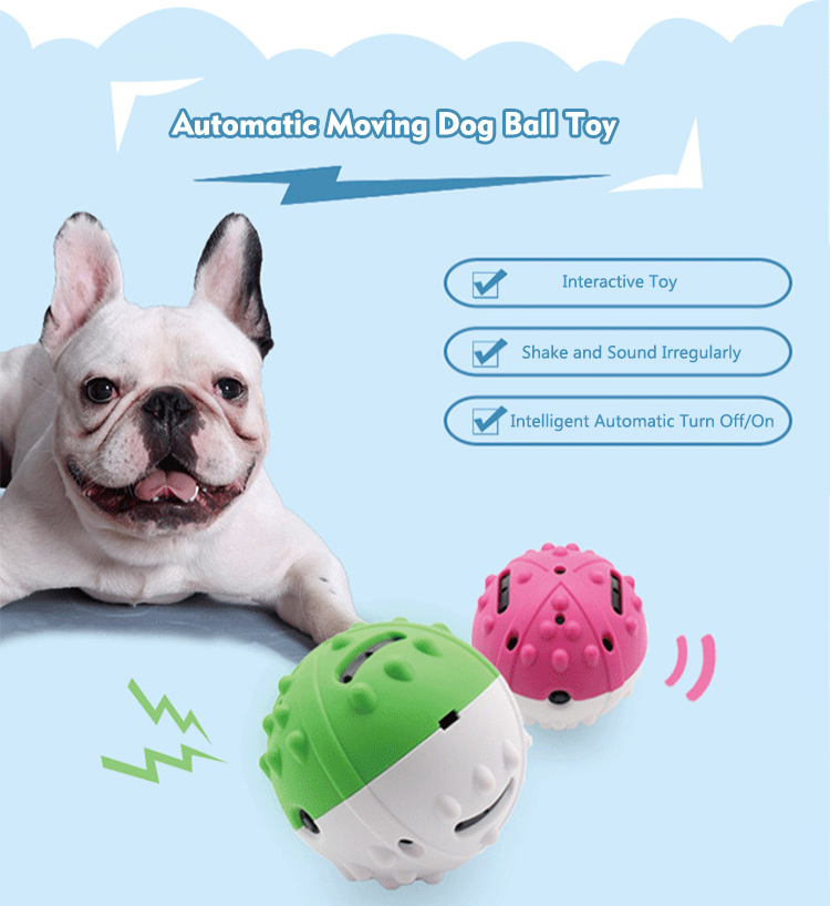 self-moving dog toy ball, dog ball that makes noise